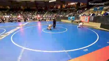 100 lbs Consi Of 16 #2 - Mykal Robles, Nebraska Wrestling Academy vs Hunter Rushing, Lion's Den Wrestling Academy