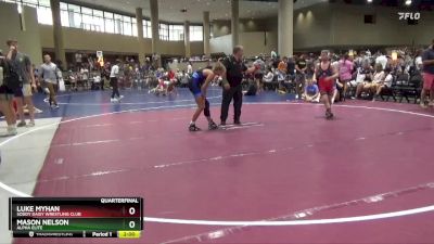 113 lbs Quarterfinal - Mason Nelson, Alpha Elite vs Luke Myhan, Soddy Daisy Wrestling Club