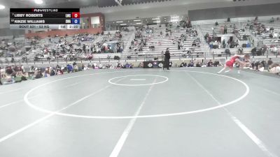 53 kg Champ. Rd Of 16 - Libby Roberts, Laker Wrestling Club vs Kinzie Williams, Sanderson Wrestling Academy