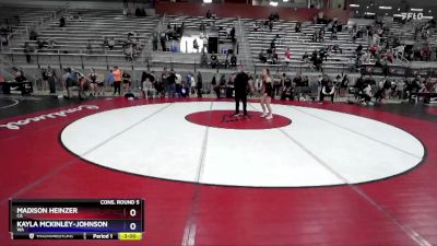 50 lbs Cons. Round 5 - Madison Heinzer, CA vs Kayla McKinley-Johnson, WA