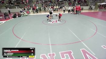 132 lbs Semifinal - Eli Hedges, Heritage Hills vs Parker Johnson, North Posey