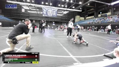 49 lbs Semifinal - Maverick Eck, Brawlers vs Landon Shelinbarger, South Central Punishers