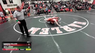 215 lbs Cons. Round 2 - Dawson Holland, FREEPORT (HS) vs Nick Larsen, Arlington Heights (HERSEY)