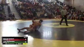 152 lbs Wrestleback 1 - Deacon Pickett, Centennial vs Luis Santamaria, Bonanza