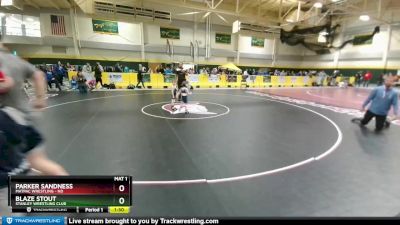 35 lbs Round 1 - Parker Sandness, MATPAC Wrestling - ND vs Blaze Stout, Stanley Wrestling Club