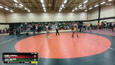 150 lbs Quarterfinal - Jack Melger, Tongue River vs Gabe Cornell, Shoshoni