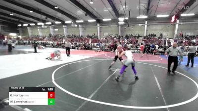 137 lbs Round Of 16 - Konner Horton, Centauri vs William Lawrence, Western Slope Elite