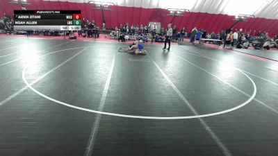 16U Boys - 120 lbs Champ. Round 1 - Aiden Zitani, Wisconsin vs Noah Allen, Lodi Wrestling Club