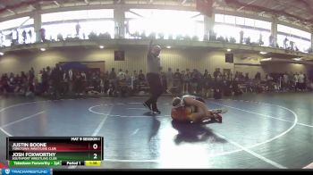 138 lbs Champ. Round 1 - Justin Boone, Yorktown Wrestling Club vs Josh Foxworthy, Southport Wrestling Club