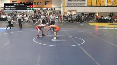 125Tan lbs Final - Caden Smith, Sacred Heart vs Rocco Hayes, Virginia