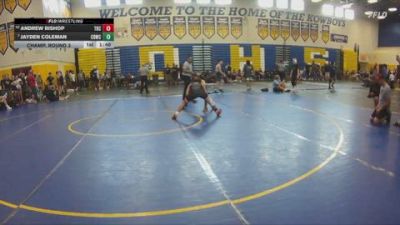 106 lbs Champ. Round 3 - Jayden Coleman, Well Trained vs Andrew Bishop, NORTH FORT MYERS HIGHSCHOOL