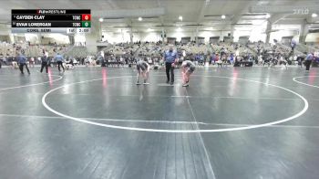 110 lbs Cons. Semi - Cayden Clay, Elite Wrestling Academy vs Evan Lonergan, Team Clarksville TCWC