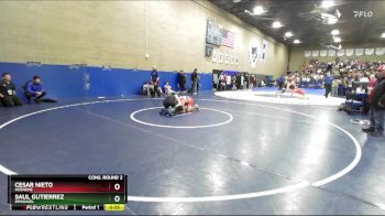 157 lbs Cons. Round 2 - Saul Gutierrez, Immanuel vs Cesar Nieto, Hueneme