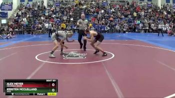 132 lbs Champ. Round 2 - Kersten Mcclelland, Yale vs Alex Meyer, Columbus Grove