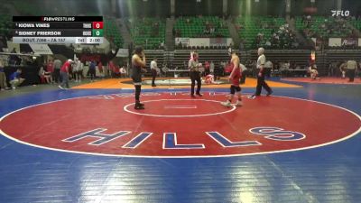 7A 157 lbs Quarterfinal - Kiowa Vines, Thompson HS vs Sidney Frierson, Hoover