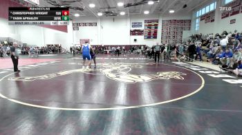 285 lbs Semifinal - Christopher Wright, Plainville vs Yasin Afrailov, Suffield/Windsor Locks