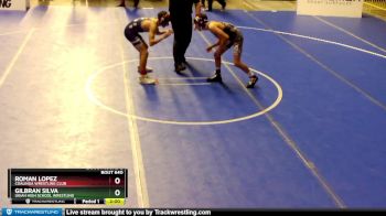 100 lbs Champ. Round 2 - Gilbran Silva, Ukiah High School Wrestling vs Roman Lopez, Coalinga Wrestling Club