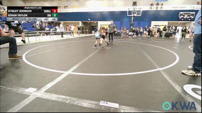 52 lbs Consi Of 8 #2 - Kynley Johnson, Division Bell Wrestling vs Ethan Taylor, Shelton Wrestling Academy
