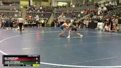 75 lbs Cons. Round 3 - Cade Stutzman, Powerhouse Wrestling Club vs Eli Thompson, The Best Wrestler