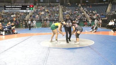 1-4A - 185 Quarterfinal - Ingrid Soto-Ramos, Bunn High School vs Raelyn Brummels, West Davidson High School