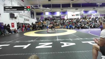 Girls 157 lbs 3rd Place Match - Isabella Wyatt, Anderson Girls vs Abby See, Chico Girls