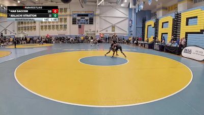 120 lbs Quarterfinal - Malachi Stratton, Sussex Central H S vs Haji Saccoh, Christiana H S