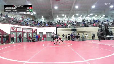 135 lbs Champ. Round 1 - Suriah Orozco, Lawrence North Wrestling Club vs Artemis Haney, Chesterton