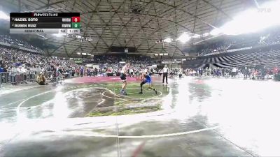 Boys 3A 120 lbs Semifinal - Ruben Ruiz, Federal Way vs Haziel Soto, River Ridge