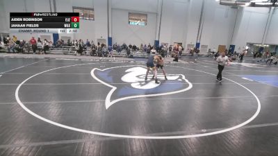 157 lbs Champ. Round 1 - Jahaan Fields, Wilkes vs Aiden Robinson, Elizabethtown