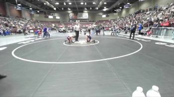 2A 113 lbs Cons. Round 1 - Zackary Jenkins, Utah Military Academy Hillfield vs Kurbyn Comer, North Summit