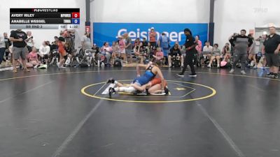 43 lbs Rr Rnd 2 - Avery Riley, MPOWER Girls Wrestling Club - W vs Anabelle Wessel, Team Worldwide - W