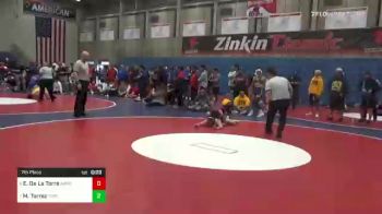 127 lbs 7th Place - Elijah De La Torre, Arroyo Grande vs Marcos Torrez, Toppenish