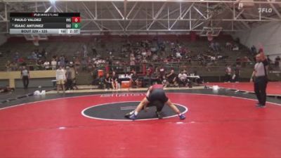 125 lbs 1st Place Match - Paulo Valdez, Victor Valley College vs Isaac Antunez, Santa Ana College