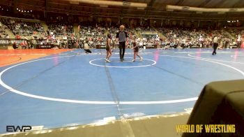 60 lbs Round Of 16 - Finley Lister, Coweta Tiger Wrestling vs Emalia Whalen, Flow Academy Hawaii