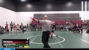 85 lbs Placement Matches (8 Team) - Mateo Gallegos, M2 RED (PA) vs Nick Dilallo, Illinois Menace