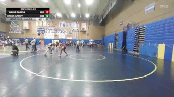140lbs Quarterfinal - Anahi Garcia, Moses Lake (Girls) vs Chloe Gandy, Ferndale (Girls)