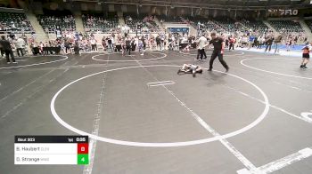 58 lbs Round Of 16 - Beckham Haubert, Cleveland Take Down Club vs Demitri Strange, Woodland Wrestling Club