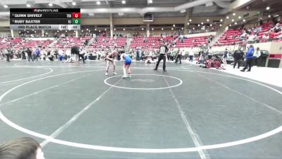 100 lbs 3rd Place Match - Quinn Shively, Trailhands vs Ruby Baxter, Hoisington Jr