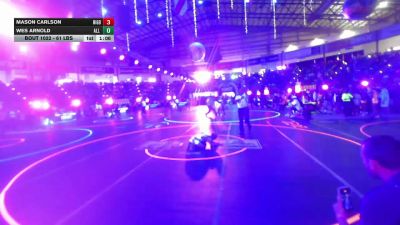 61 lbs Round Of 16 - Mason Carlson, Rigby Wrestling vs Wes Arnold, All I See Is Gold Academy