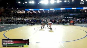 138 3A Semifinal - Nikolas Blake, Hagerty vs Titus Herron, Palm Harbor University
