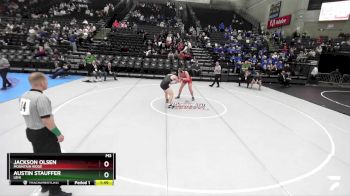 215 lbs Cons. Round 2 - Jackson Olsen, Mountain Ridge vs Austin Stauffer, Lehi