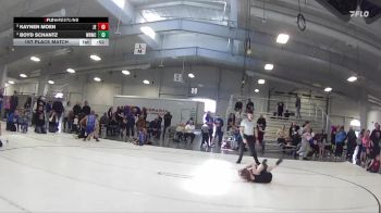 35 lbs 1st Place Match - Kaynen Moen, Junior Eagles vs Boyd Schantz, Wisner Rec Wrestling Club