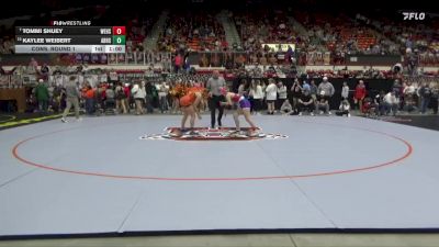 135 lbs Cons. Round 1 - Tommi Shuey, Wellsville Hs vs Kaylee Weibert, Abilene HS
