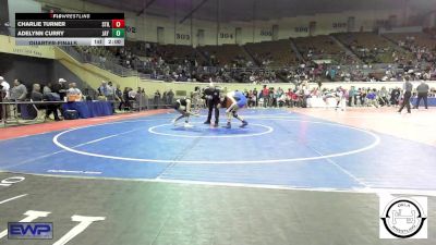 96 lbs Quarterfinal - Charlie Turner, Stillwater Wrestling vs Adelynn Curry, Jay Junior High