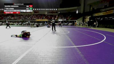 131 lbs Round Of 32 - Valeria Mendoza, Fresno State (W) vs Tru Jones, Xavier - Louisiana (W)