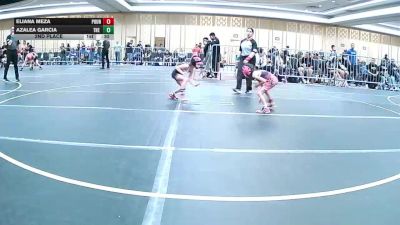 42 lbs 2nd Place - Eliana Meza, Pounders WC vs Azalea Garcia, The Valley WC