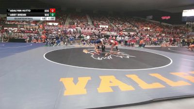 190 lbs Quarterfinal - Abby Brenn, Winfield HS vs Adalynn Hutto, Columbus HS