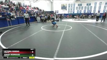 120 lbs Champ. Round 2 - Victoria Moreno, Santa Fe vs Sophia Rodriguez, Walnut