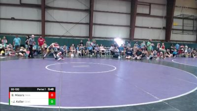 90-100 lbs Cons. Semi - Jaylee Keller, Blue Pride vs Bryleigh Miears, The Alliance Wrestling Academy