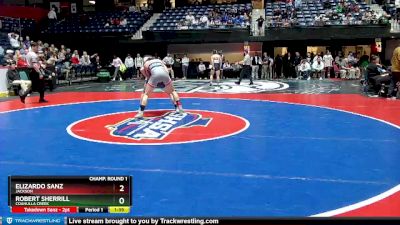 3A-165 lbs Champ. Round 1 - Robert Sherrill, Coahulla Creek vs Elizardo Sanz, Jackson